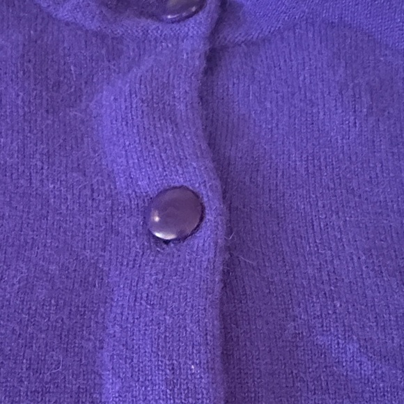 J Crew Purple Women's 100% Cashmere Sweater - Picture 3 of 4